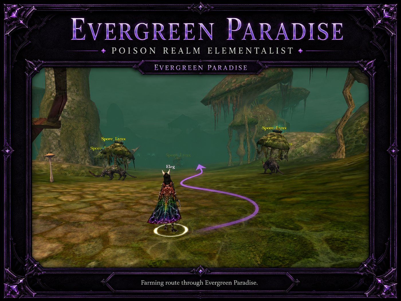 Levels 80 to 99: Poison Realm / Evergreen Paradise